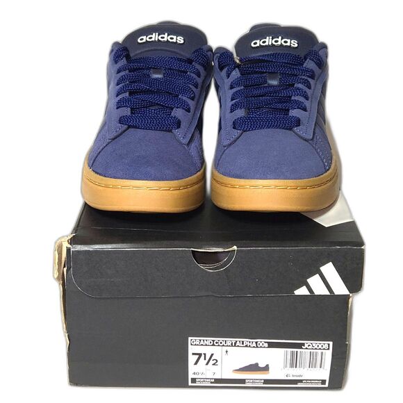Adidas Grand Court Alpha 00s Navy Gum Sneakers Men’s 7.5 JQ3008 Tennis Lifestyle - Picture 3 of 7